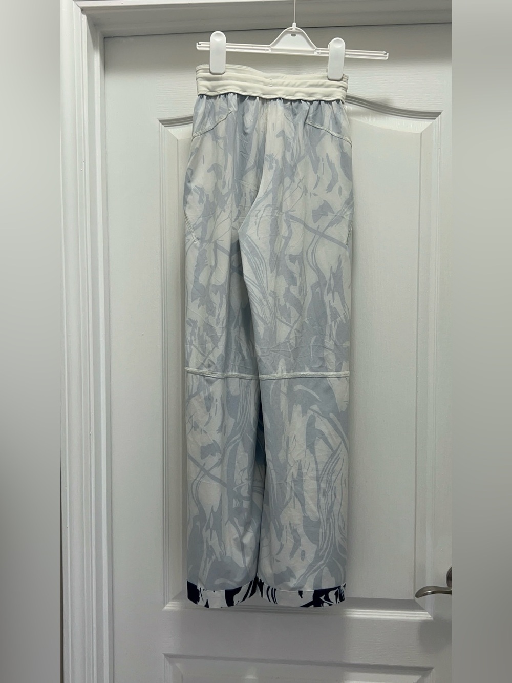 Lululemon Swift Wide-Leg Mid-Rise Pant Whimsical Meld WP Bone Mineral Blue SZ 0 - Picture 6 of 15